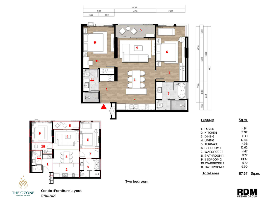 Апартаменты в кондо The Ozon Condominium